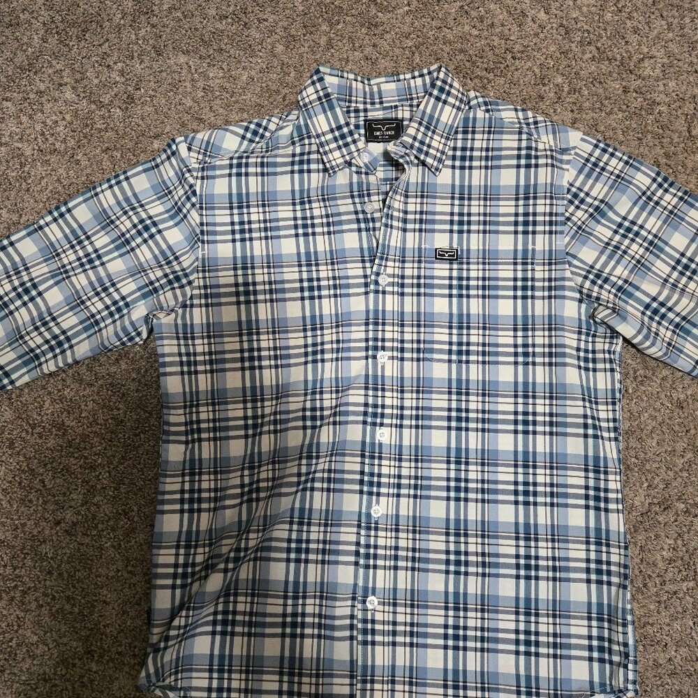 Kimes Ranch Western Plaid Shirt (Medium)